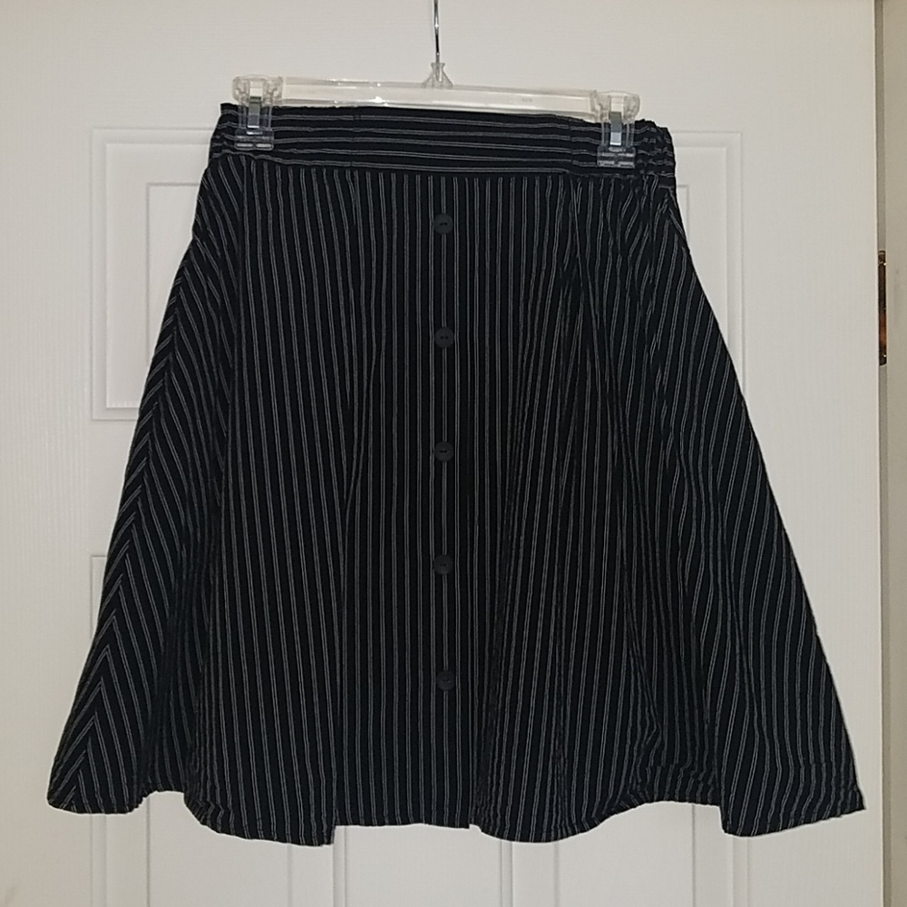 Philosophy Black and White Striped Skirt- Size S